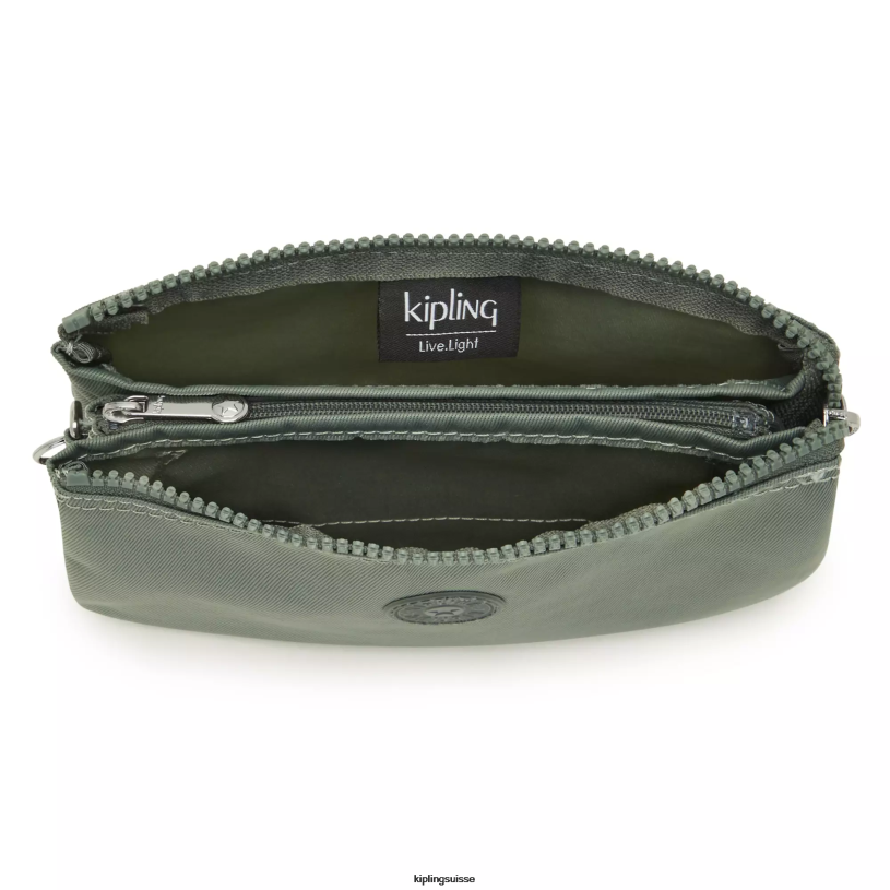 Kipling pochettes algue noire femmes grande pochette créativité FPRN605