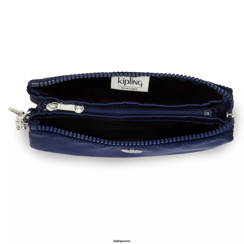 Kipling pochettes bleu cosmique femmes grande pochette créativité FPRN612