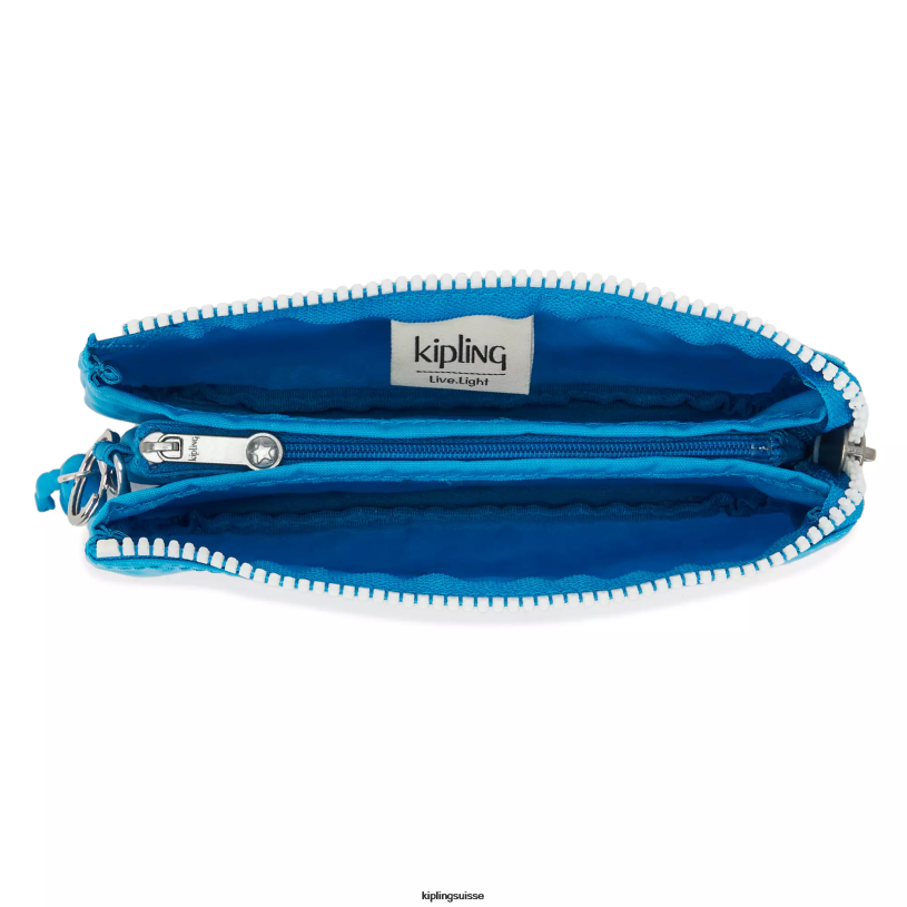 Kipling pochettes bleu impatient femmes grande pochette créativité FPRN537