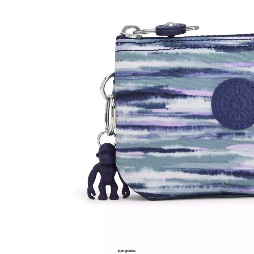 Kipling pochettes brosse rayures femmes petite pochette imprimée créativité FPRN603