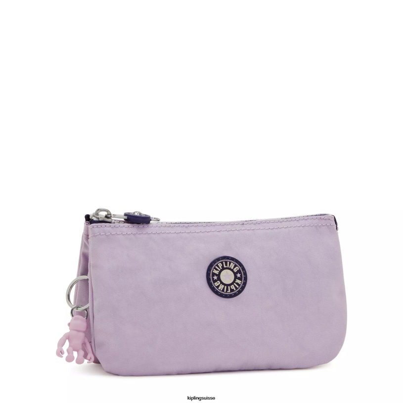 Kipling pochettes doux bloc de lilas femmes grande pochette créativité FPRN540