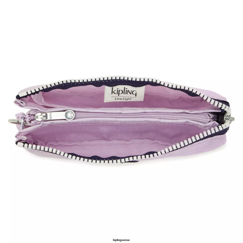 Kipling pochettes doux bloc de lilas femmes grande pochette créativité FPRN540