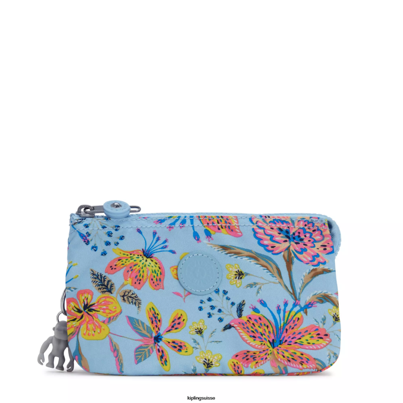 Kipling pochettes fleurs sauvages femmes créativité grande pochette imprimée FPRN308