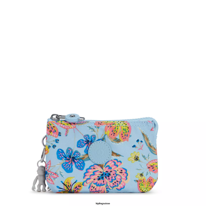 Kipling pochettes fleurs sauvages femmes petite pochette imprimée créativité FPRN604