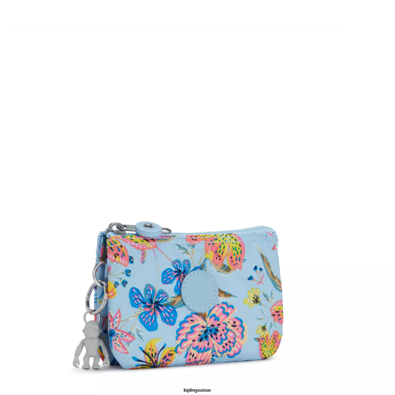 Kipling pochettes fleurs sauvages femmes petite pochette imprimée créativité FPRN604