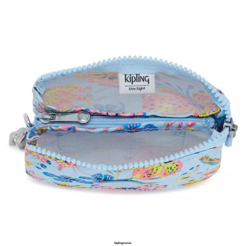 Kipling pochettes fleurs sauvages femmes petite pochette imprimée créativité FPRN604