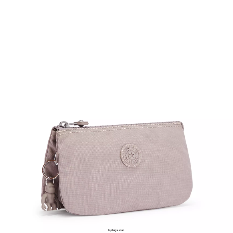 Kipling pochettes gris gris femmes grande pochette créativité FPRN533