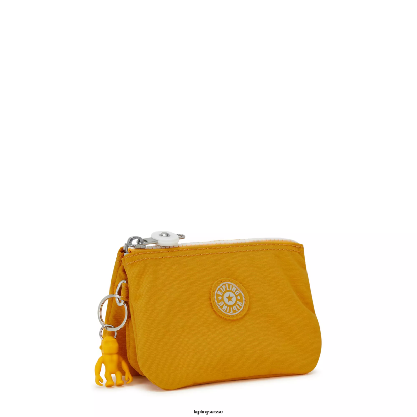 Kipling pochettes jaune rapide femmes petite pochette créativité FPRN559