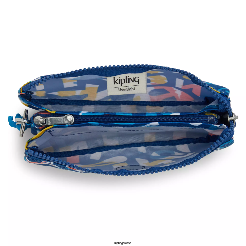 Kipling pochettes néon femmes créativité grande pochette imprimée FPRN305