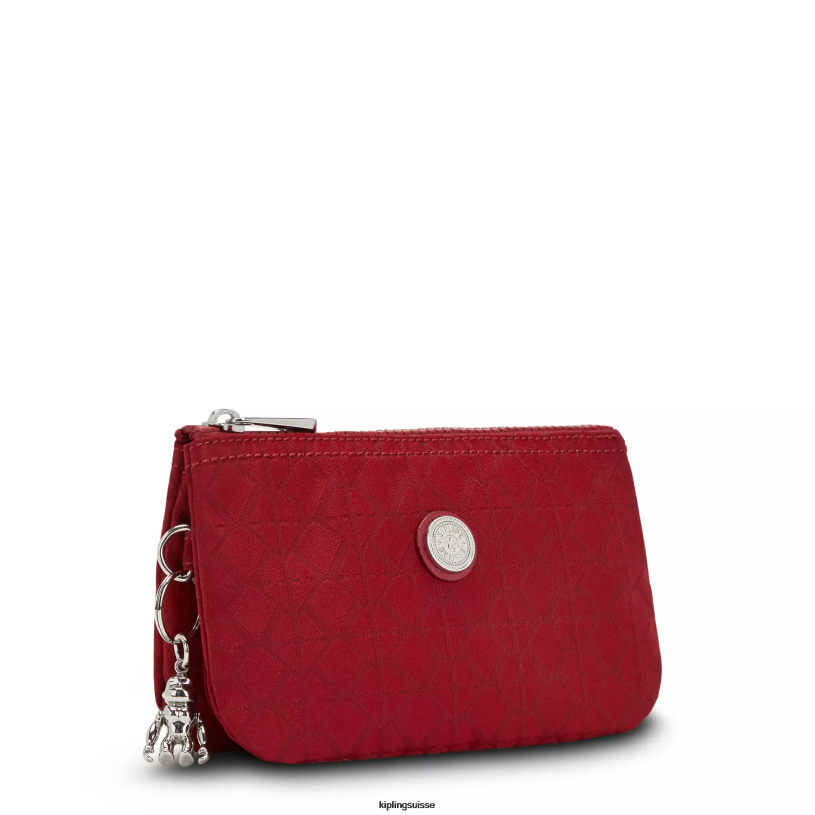 Kipling pochettes signature rouge femmes grande pochette créativité FPRN606