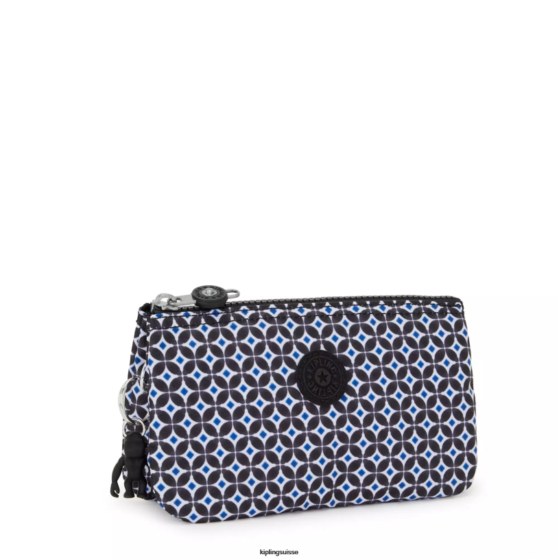 Kipling pochettes tuile noirâtre femmes créativité grande pochette imprimée FPRN307