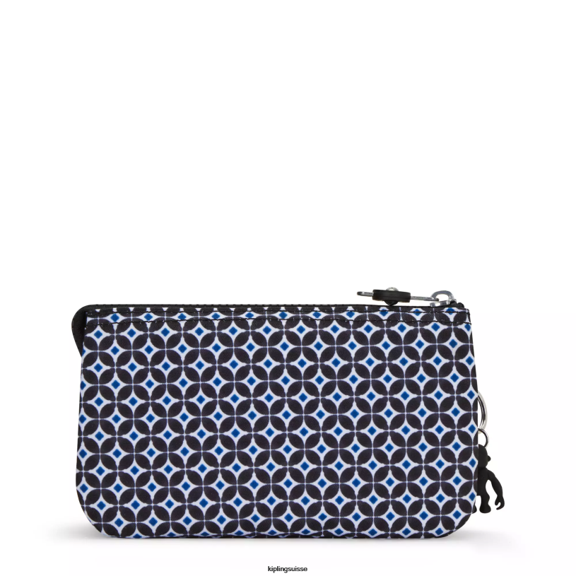 Kipling pochettes tuile noirâtre femmes créativité grande pochette imprimée FPRN307