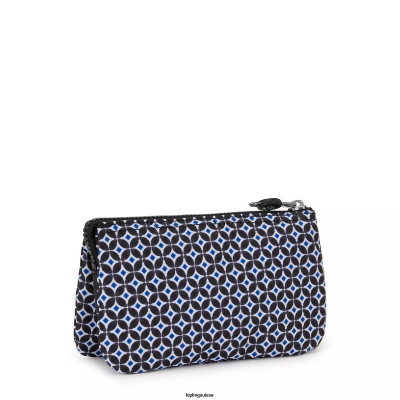 Kipling pochettes tuile noirâtre femmes créativité grande pochette imprimée FPRN307