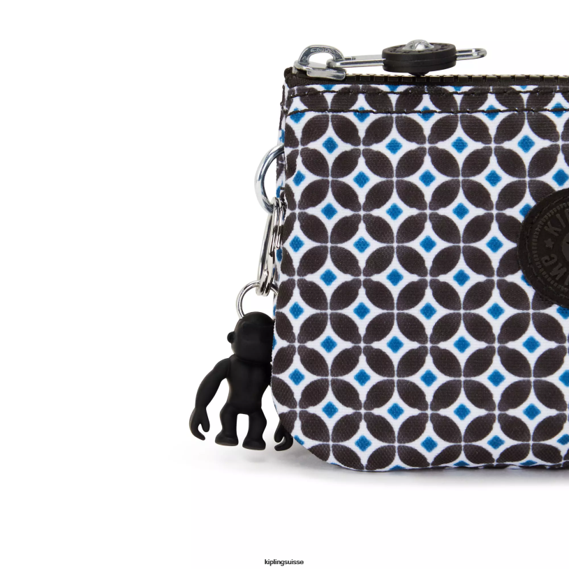 Kipling pochettes tuile noirâtre femmes petite pochette imprimée créativité FPRN557