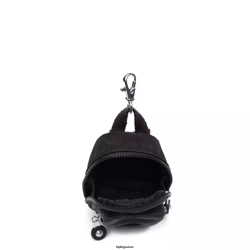 Kipling porte-clés vrai noir femmes mini porte-clés séoul FPRN616