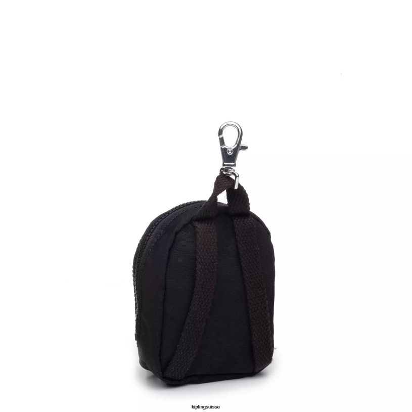 Kipling porte-clés vrai noir femmes mini porte-clés séoul FPRN616