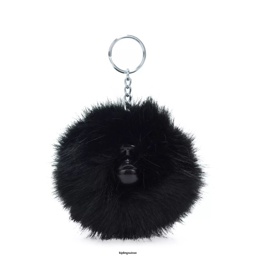 Kipling porte-clés vrai noir femmes porte-clés singe pompon FPRN730 - Cliquez sur l'image pour la fermer