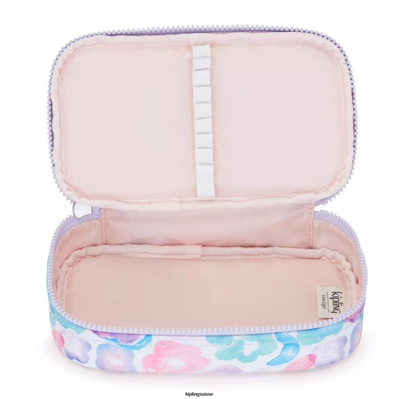 Kipling stylos et étuis à crayons fleurs aquatiques femmes Etui imprimé 50 stylos FPRN595