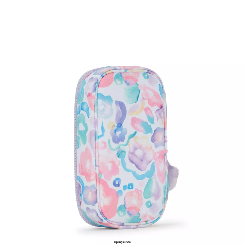 Kipling stylos et étuis à crayons fleurs aquatiques femmes Etui imprimé 50 stylos FPRN595