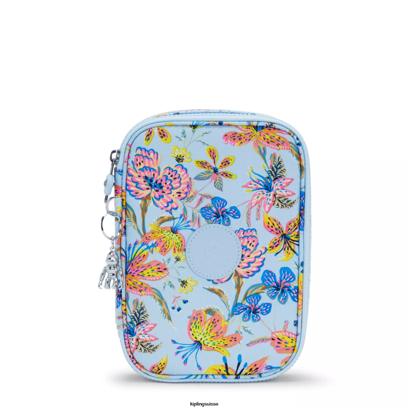 Kipling stylos et étuis à crayons fleurs sauvages femmes Etui imprimé 100 stylos FPRN592