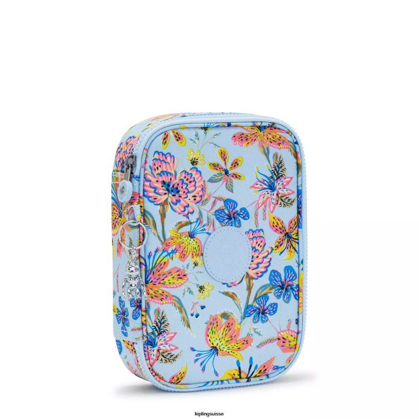 Kipling stylos et étuis à crayons fleurs sauvages femmes Etui imprimé 100 stylos FPRN592