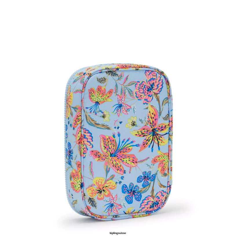 Kipling stylos et étuis à crayons fleurs sauvages femmes Etui imprimé 100 stylos FPRN592