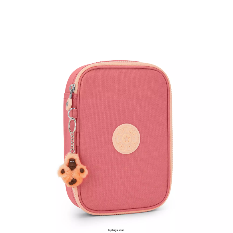 Kipling stylos et étuis à crayons rose joyeux femmes Etui 100 stylos FPRN576