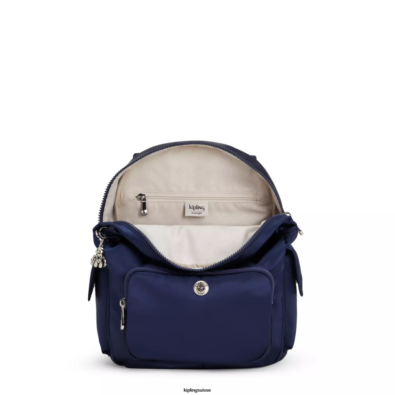 Kipling petits sacs à dos bleu cosmique femmes city ​​pack petit sac à dos FPRN379