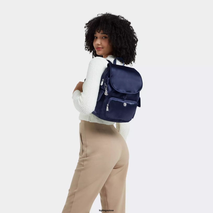 Kipling petits sacs à dos bleu cosmique femmes city ​​pack petit sac à dos FPRN379