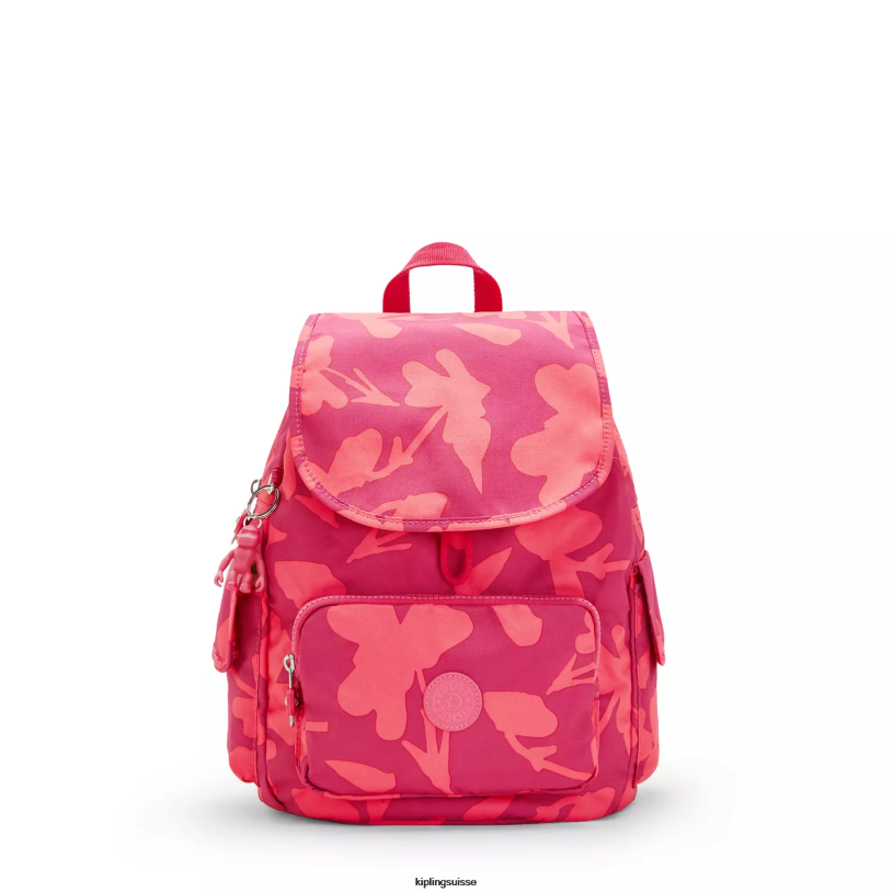 Kipling petits sacs à dos fleur de corail femmes city ​​pack petit sac à dos imprimé FPRN378 - Cliquez sur l'image pour la fermer