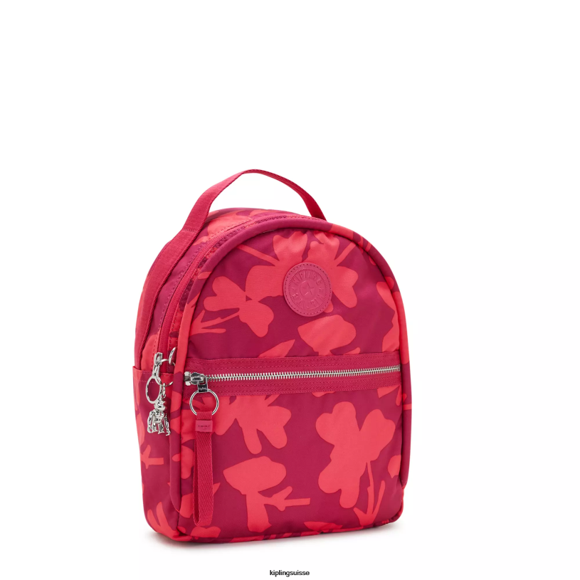 Kipling petits sacs à dos fleurs de corail femmes sac à dos imprimé kae FPRN376