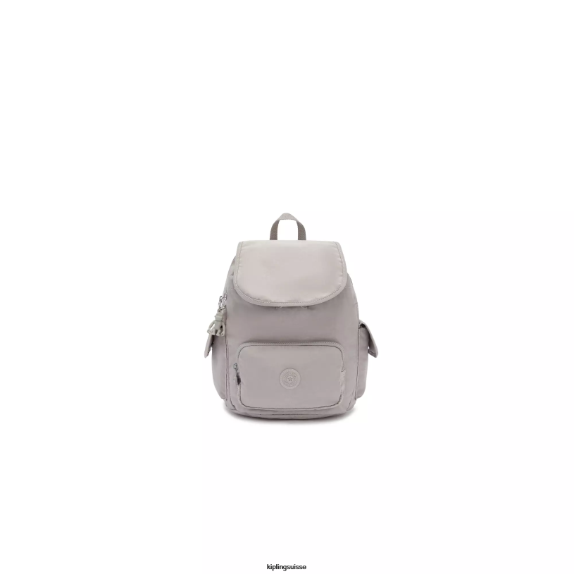 Kipling petits sacs à dos gris gris femmes city ​​pack petit sac à dos FPRN406 - Cliquez sur l'image pour la fermer