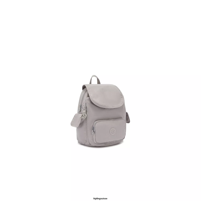 Kipling petits sacs à dos gris gris femmes city ​​pack petit sac à dos FPRN406