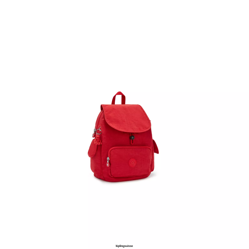 Kipling petits sacs à dos rouge rouge femmes city ​​pack petit sac à dos FPRN409