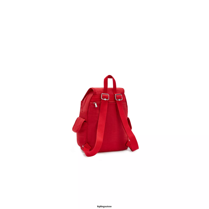 Kipling petits sacs à dos rouge rouge femmes city ​​pack petit sac à dos FPRN409