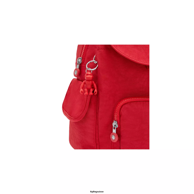 Kipling petits sacs à dos rouge rouge femmes city ​​pack petit sac à dos FPRN409