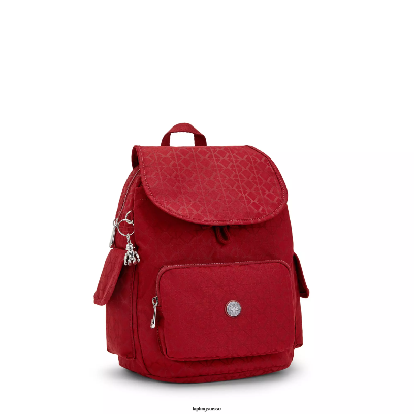 Kipling petits sacs à dos signature rouge femmes city ​​pack petit sac à dos FPRN357