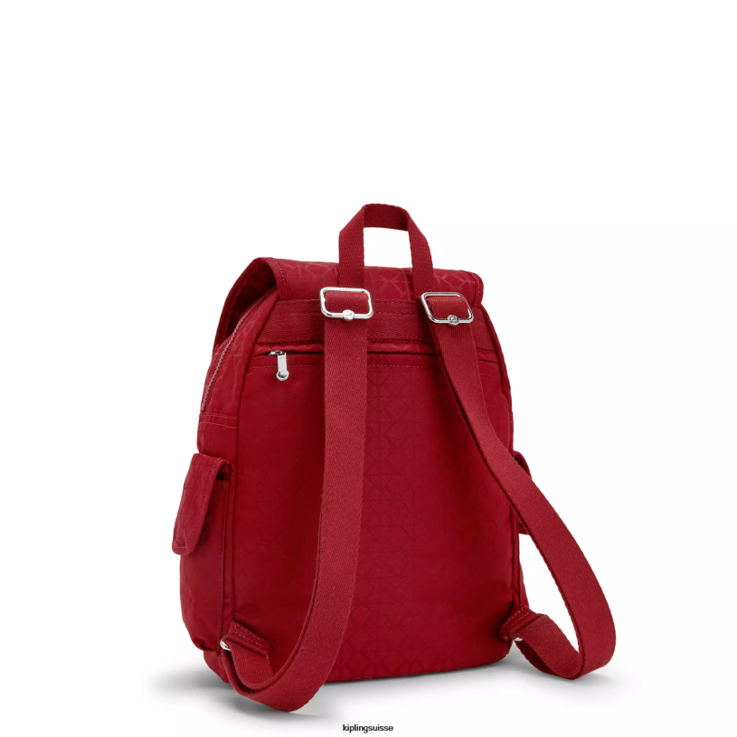 Kipling petits sacs à dos signature rouge femmes city ​​pack petit sac à dos FPRN357