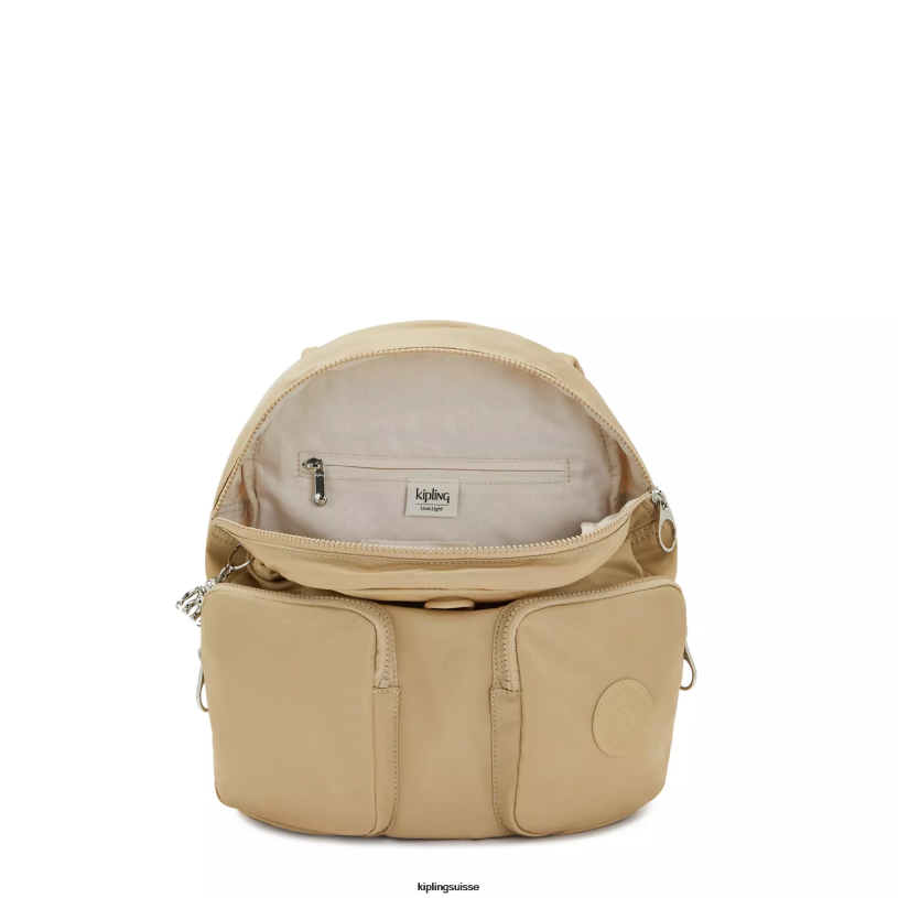 Kipling sacs à dos de mode beige naturel femmes nouveau sac à dos city pack FPRN360