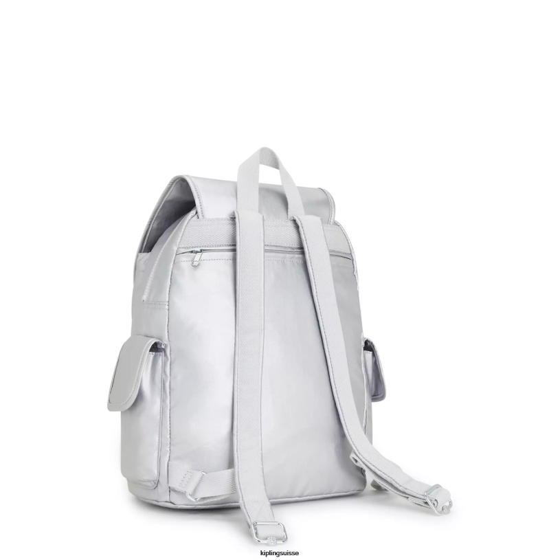 Kipling sacs à dos de mode bonbons métalliques femmes city ​​pack sac à dos métallisé FPRN341