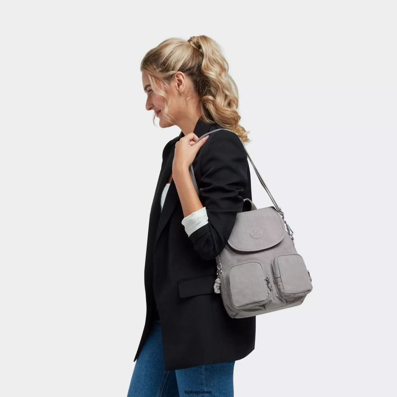 Kipling sacs à dos de mode gris gris femmes sac à dos convertible firefly up FPRN401