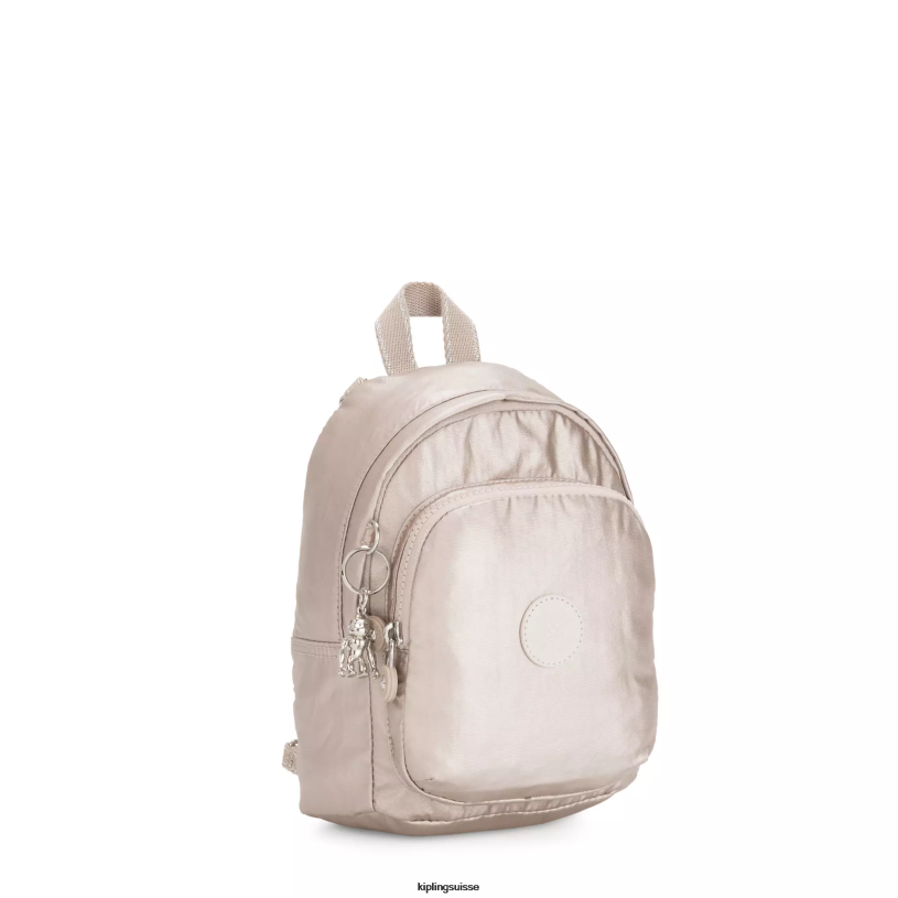 Kipling sacs à dos de mode lueur métallique femmes sac à dos convertible métallisé compact delia FPRN404