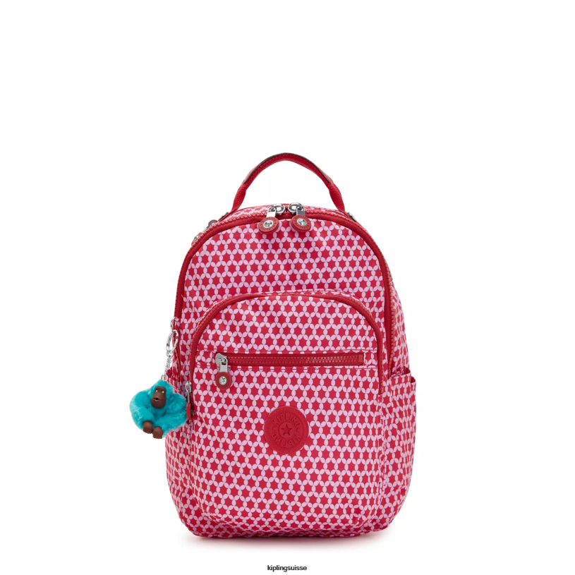 Kipling sacs à dos de mode point étoilé femmes petit sac à dos pour tablette imprimé séoul FPRN347