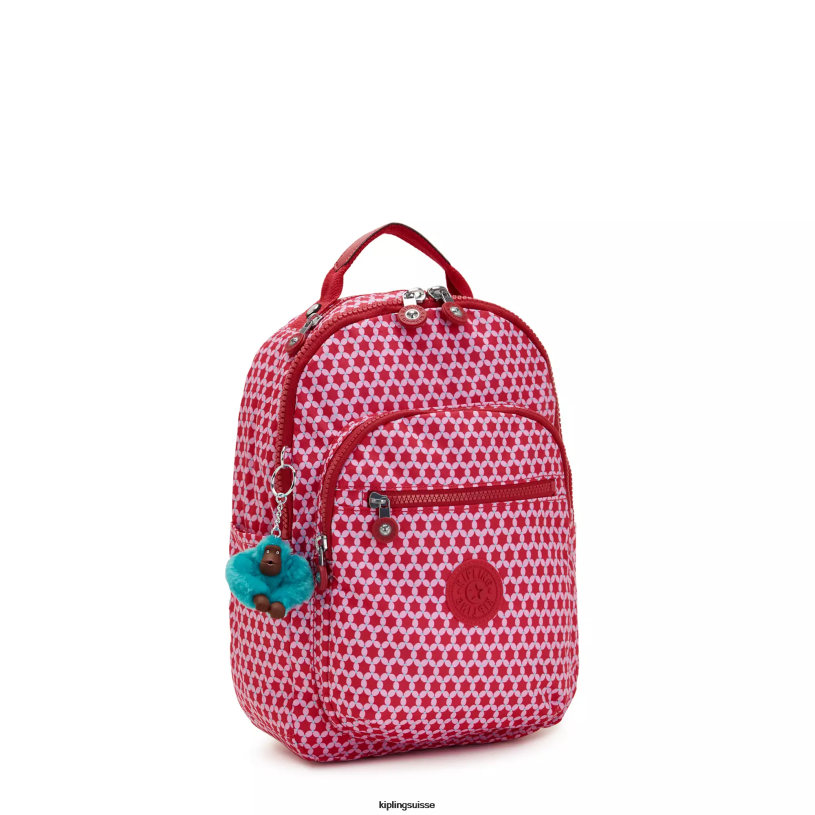 Kipling sacs à dos de mode point étoilé femmes petit sac à dos pour tablette imprimé séoul FPRN347