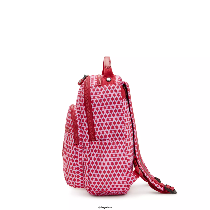 Kipling sacs à dos de mode point étoilé femmes petit sac à dos pour tablette imprimé séoul FPRN347