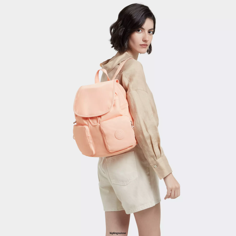 Kipling sacs à dos de mode rose de jardin femmes nouveau sac à dos city pack FPRN359