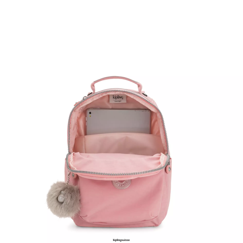 Kipling sacs à dos de mode rose nuptiale femmes petit sac à dos pour tablette séoul FPRN343