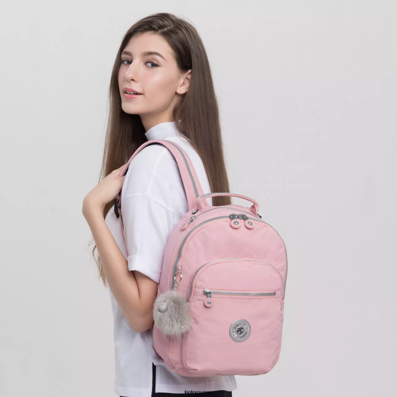 Kipling sacs à dos de mode rose nuptiale femmes petit sac à dos pour tablette séoul FPRN343