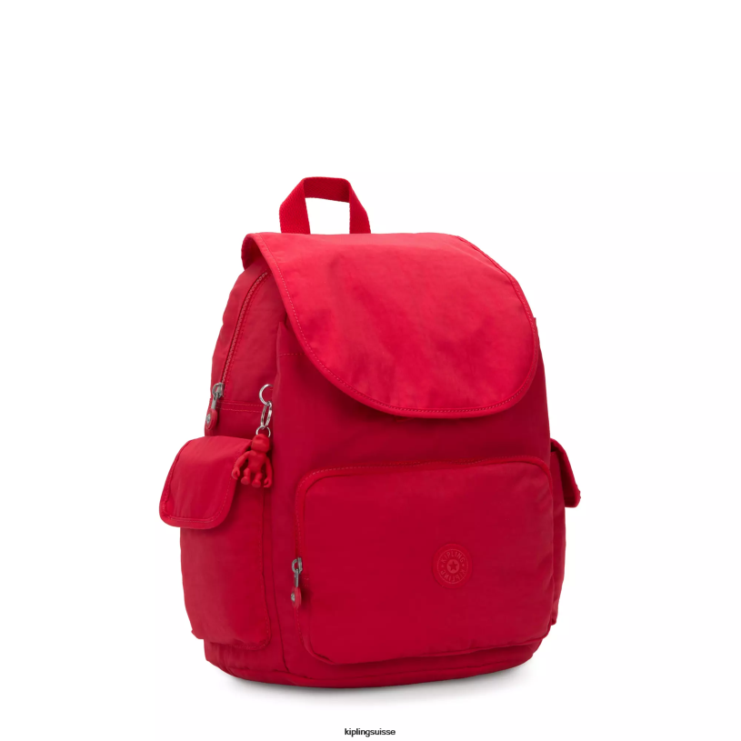 Kipling sacs à dos de mode rouge rouge femmes sac à dos city pack FPRN354