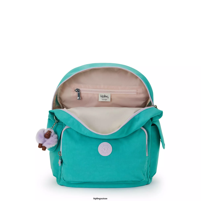 Kipling sacs à dos de mode surfeur vert femmes sac à dos city pack FPRN350